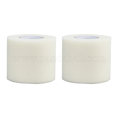 50 ярд эластичных полиэфирных декоративных сетчатых лент SRIB-WH0011-129A-1