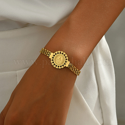 201 браслет-цепочка из нержавеющей стали с пантерой TY0900-1-1