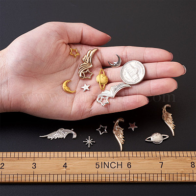 Кабошоны и звенья из цинкового сплава и эмаль для кабошонов PALLOY-TA0002-01-1