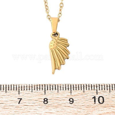 Ожерелья с подвесками из нержавеющей стали wing 304 NJEW-H059-22G-1