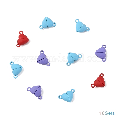 10 комплект магнитных застежек из сплава с петлями FIND-LP0004-76M-1