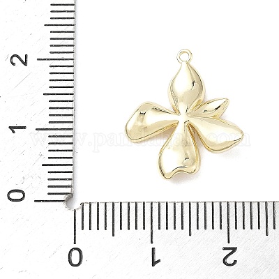 Латунные микропаве прозрачные подвески с фианитом KK-Z106-01G-02-1