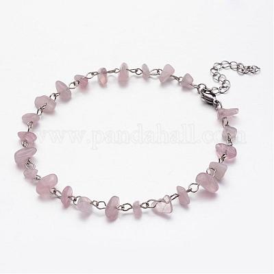 Природных драгоценных камней чип бисерные сандалеты AJEW-AN00175-1