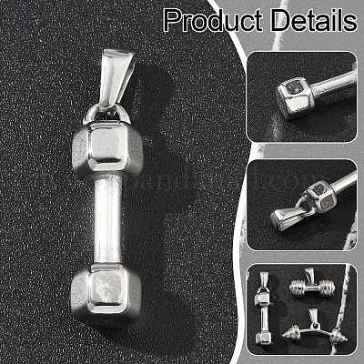 6 шт. 3 стиля подвески из нержавеющей стали 304 STAS-CJ0002-50-1