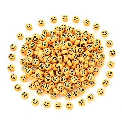 Непрозрачные акриловые бусины MACR-YW0001-22D-1