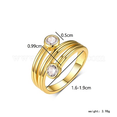 Элегантное геометрическое кольцо s925 с цирконом для женщин CC5596-1-1