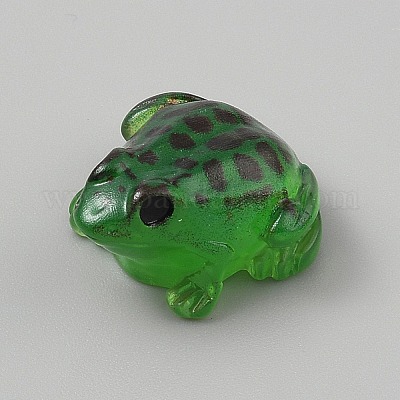 Украшения для выставки лягушек из светящейся смолы RESI-WH20018-001B-1