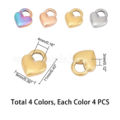 Shop Unicraftale Vacuum Plating 304 Stainless Steel Charms for