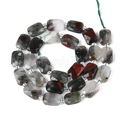 Натуральные африканские бусины из кровавого камня G-T139-87-1