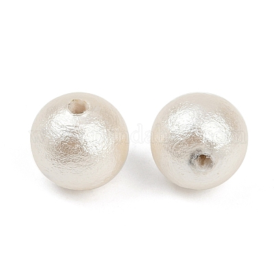 Сжатые хлопковые жемчужные бусы&nbsp;WOVE-V001-A02-8mm-1