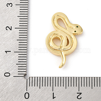 Подвески из латуни с прозрачным фианитом KK-V016-16G-1