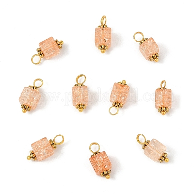 10 шт. подвески из стекла с эффектом потрескивания PALLOY-YW00067-01-1