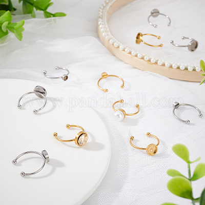 18 шт. 6 фурнитуры для манжет из нержавеющей стали 201 STAS-BC0003-42-1