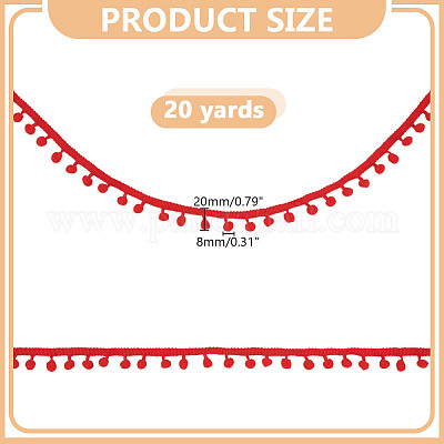 Pompon en polyester&nbsp;DIY-WH0683-63A-1