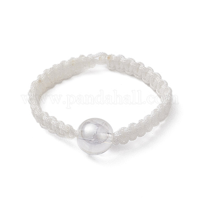 Гальваническое кольцо на палец из синтетического кракле-кварца RJEW-JR00683-1