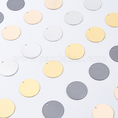 40шт 4 цвета латунные подвески KK-BC0001-70-1