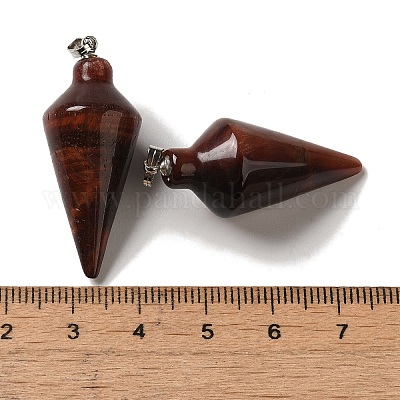 Подвески из натурального красного тигрового глаза G-Z055-02P-17-1