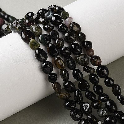 Натуральный турмалин бисер нитей&nbsp;G-C268-A02-6x8mm-1