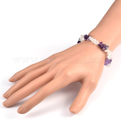 Чипсы из драгоценных камней из бисера стрейч-браслетов BJEW-JB01825-02-1