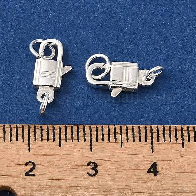 925 стерлингового серебра застежкой омар коготь STER-D006-20S-1