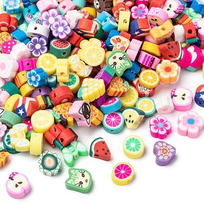 Tutti Fruity Mix of Polymer Clay Beads
