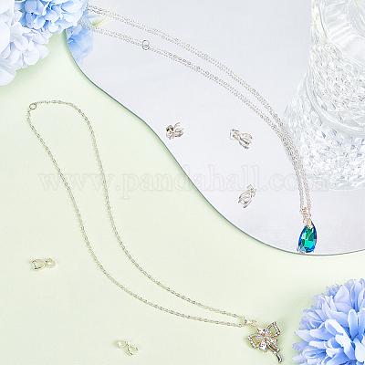 6 шт. 925 поручни для ледоруба из стерлингового серебра STER-CN0001-39A-1