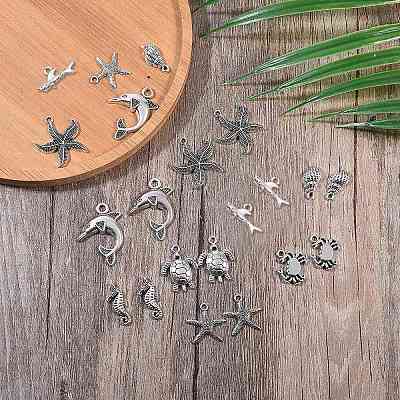 Сплавочные подвески тибетского стиля TIBEP-SC0001-04-1