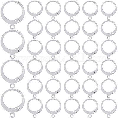 Фурнитура для сережек-гвоздиков из нержавеющей стали 304 STAS-SP0001-02B-1