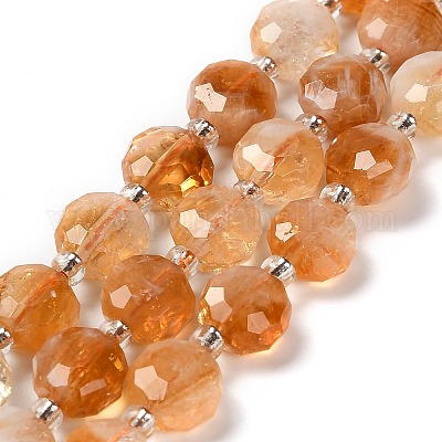 Природный цитрин бисер нитей G-B153-B09-1
