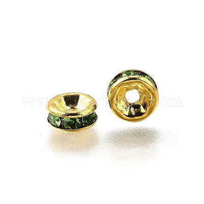 Perline distanziatori strass in ottone&nbsp;RB-A014-Z6mm-07G-1