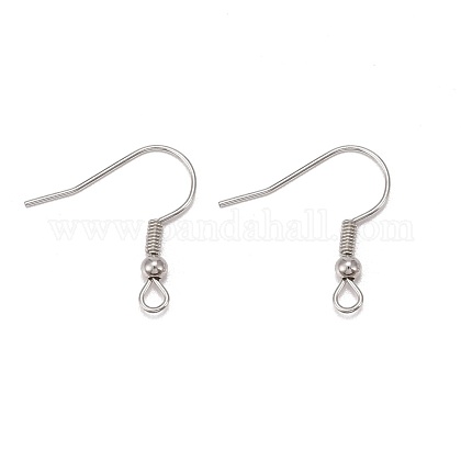 Platinum Color Iron Earring Hooks X-E135-NF-1
