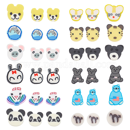 ジュエリーメイキング用サニークルー480個12スタイル手作りポリマークレイビーズパンダウサギハートタイガーポリマークレイビーズジュエリー作りイヤリングブレスレットネックレス手作り工芸品作りアクセサリーを購入 Pandahall Selected