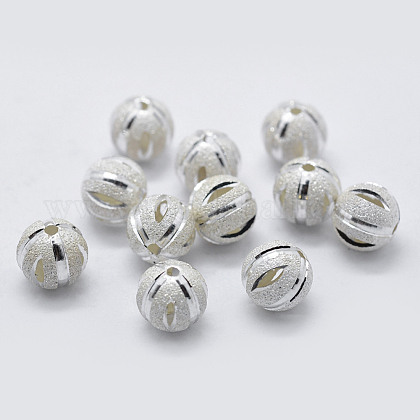 925 Sterling Silver Spacer Beads STER-K171-46S-6mm-1