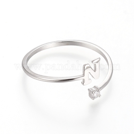 925 кольцо-манжета из серебра [925] пробы с родиевым покрытием STER-D033-01N-P-1