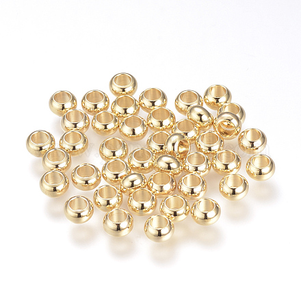 Brass Spacer Beads KK-T016-17G-1