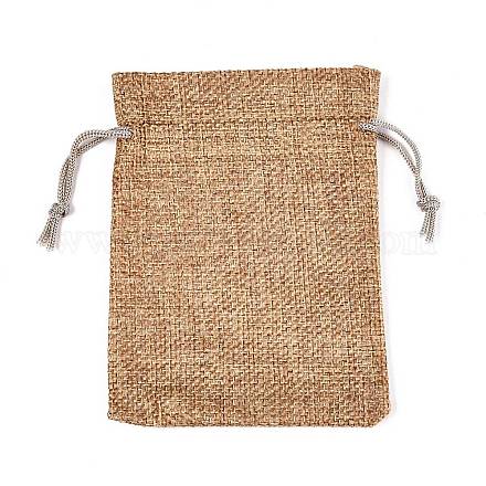 Мешки мешка шнурка упаковки мешка мешка имитационные полиэфирные ABAG-R005-9x12-15-1