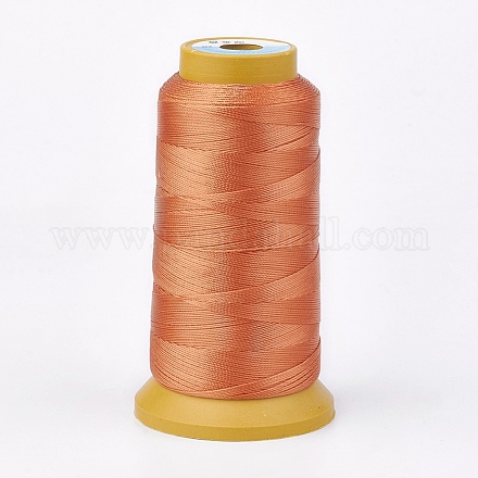 ポリエステル糸  カスタム織りジュエリー作りのために  砂茶色  0.5mm  約480m /ロール NWIR-K023-0.5mm-17-1