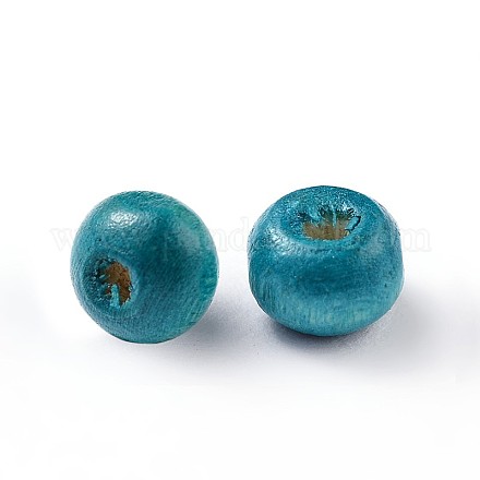 Dyed Natural Wood Beads WOOD-Q006-6mm-02-LF-1
