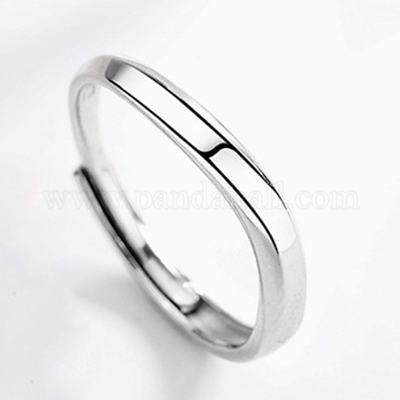 Anello a torsione 925 anelli regolabili da uomo in argento sterling RJEW-BB72280-A-1