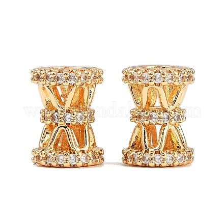 Латунь микропаве прозрачный кубический цирконий европейский бисер KK-F906-22G-1