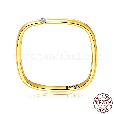 925 quadratische Ringe aus Sterlingsilber RJEW-BB72283-B-7-1