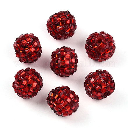 Акриловые стразы бусины OACR-D307-01J-20MM-1