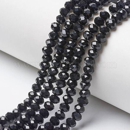 Opaque Solid Color Glass Beads Strands X-EGLA-A034-P8mm-D18-1