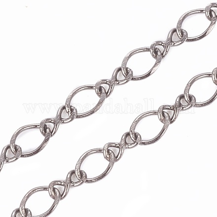 Brass Twisted Chains Curb Chains X-CH046-BP-1