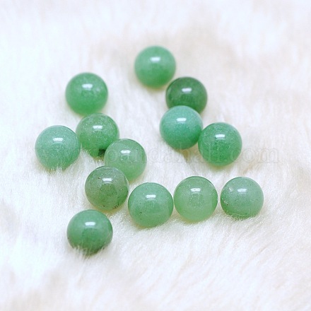 Perles d'aventurine vert naturel G-A127-10mm-09A-1
