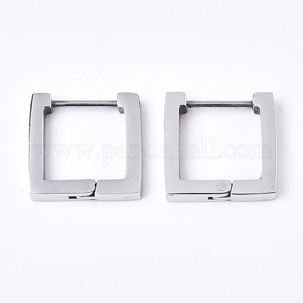 304 Stainless Steel Huggie Hoop Earrings EJEW-N016-004-1