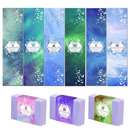 PandaHall Elite 90Pcs 9 Style Starry Sky Theeme Handmade Soap Paper Tag DIY-PH0005-80-1