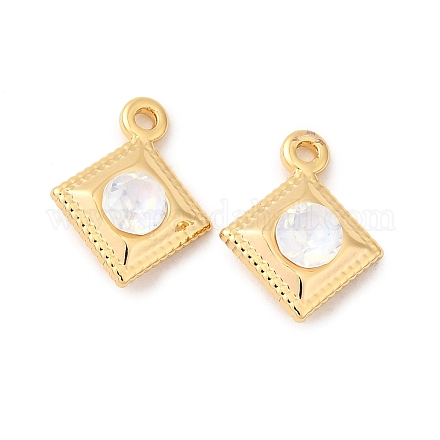 Латунь стекло амулеты&nbsp;KK-P340-08G-03-1