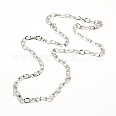 304 Stainless Steel Cable Chain Necklace Making STAS-A028-N091P-1