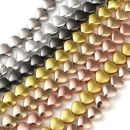 Стеклянные бусины с гальваническим покрытием  EGLA-H109-12-04-1